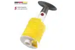 פרוסות אננס טריות וחתוכות לצד פורס Westmark על רקע לבן.