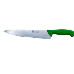 סכין מטבח משוננת Sico Ergoline 20 ס"מ, להב נירוסטה, ידית ירוקה ארגונומית ואנטי-בקטריאלית.