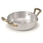מיני מחבת אלומיניום עם 2 ידיות מוזהבות
