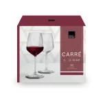 תמונה תקריב של כוס Carré, מציגה את הזכוכית האיכותית והעמידה.