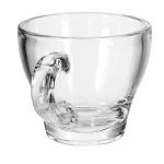 כוס אספרסו Libbey מזכוכית שקופה, 80 מ"ל, על רקע לבן.