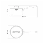 קלחת נירוסטה 20 ס"מ של טרמונטינה, דגם Grano.