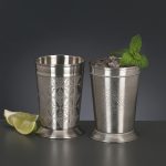 זוג כוסות קוקטייל נירוסטה מעוצבות Libbey