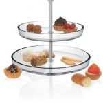 מעמד זכוכית 2 קומות לפוטיפורים