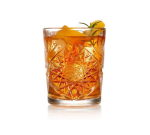 כוסות וויסקי וקוקטייל מזכוכית שקופה, תוצרת Libbey מדגם הובסטר, בעיצוב קלאסי עם עיטורים עדכניים