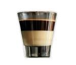 כוסות אנדוור מזכוכית שקופה, 110 מ"ל.