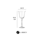 איור או תמונה של כוס קופטה 1924 המציגה את הגובה, הקוטר והנפח.