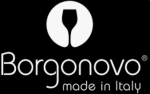 הלוגו של יצרנית כלי הזכוכית Borgonovo.