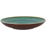 3 צלחות פורצלן עמוקות צבע טורקיז קוטר 26 ס"מ RAK