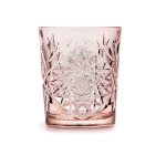 כוסות וויסקי ורודות מזכוכית, 355 מ"ל, תוצרת Libbey.