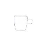 תמונה של שישיית ספלי אספרסו זכוכית דקה עם ידיות, מותג Alfa, סדרת ברצלונה