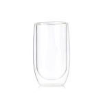 כוס בודדת מסט מדריד של ALFA, מלאה במשקה חם, המדגימה את בידוד הדופן הכפולה.