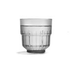 כוס Libbey TARQ בנפח 260 מ"ל, מראה את עיצוב ה"זכוכית ממוסמרת" הייחודי.