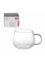 כוס שתיה חמה מזכוכית עם ידית