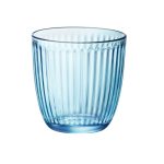 כוס לשתיה קרה זכוכית פסים כחולות Bormioli Rocco