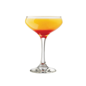 כוס קוקטייל Libbey (250ml) מלאה בנוזל ענברי עם קישוט לימון.