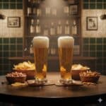 827392 כוס בירה מסדרת Specials Beer משתלבת בעיצוב בר אותנטי ויוקרתי