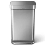 ⁦פח דוושה רחבה מלבני, נירוסטה 45 ל'⁩ – תמונה ⁦2⁩