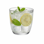 כוס לשתיה קרה זכוכית פסים שקופות Bormioli Rocco