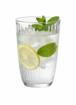 סט 6 כוסות זכוכית לונג פסים 390 מ"ל – עיצוב איטלקי קלאסי, מתאים לשתייה קרה ולמדיח כלים.