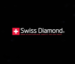 לוגו חברת Swiss Diamond, המסמל איכות וחדשנות בכלי בישול.
