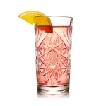 כוסות קוקטייל מזכוכית שקופה, תוצרת Libbey מדגם הובסטר, בעיצוב קלאסי עם עיטורים עדכניים