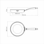 מחבת Tramontina בעלת 2 שכבות, מיועדת לבישול מקצועי, בגודל 30 ס"מ.