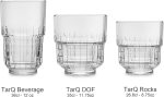 אוסף הכוסות מסדרת tarq תוצרת libbey