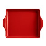 ⁦תבנית מלבנית לאפיית פוקצ'ה בעבודת יד Emile Henry- אדום⁩ – תמונה ⁦3⁩