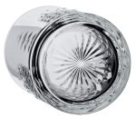 כוס בחישה גבוהה מזכוכית שקופה ואיכותית, הכוללת פיה נוחה למזיגה מדויקת.