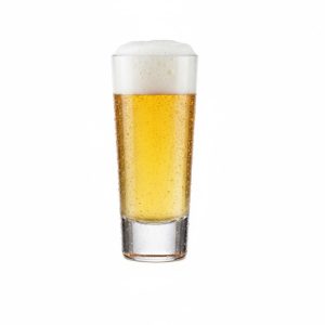 כוס בירה קריסטל Tritan עמידה של Schott Zwiesel מלאה בבירה קרה.