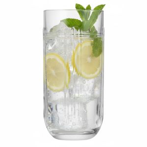 סט כוסות The Gats הייבול 360 מ"ל מבית Libbey, מסודרות בשורה. מדגימות את הזכוכית האיכותית והשקופה המתאימה לקוקטיילים ארוכים.