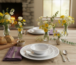 ⁦סט צלחות Lilac Blush לשישה סועדים תוצרת Corelle® (18 חלקים)⁩ – תמונה ⁦4⁩