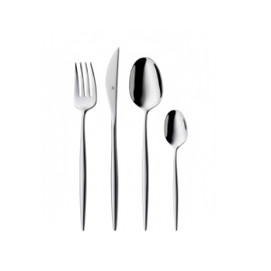 סט סכו"ם ENIA חדשני ומלוטש, עשוי פלדת אל-חלד Cromargan® 18/10, מתאים לגסטרונומיה אורבנית.