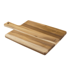 קרש חיתוך ענק 40x27 ס"מ מעץ טיק ברזילאי איכותי של Tramontina, מושלם לקיצוץ בשרים גדולים.