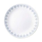 סט צלחות Corelle כחול לבן דגם Patchwork.