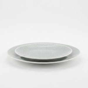 מערכת אוכל צלחת גדולה וקטנה דגם SCOPE כחול ל-6 סועדים מבית Bauscher