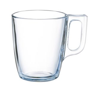 סט 6 ספלי זכוכית מאג נואבו של Arcoroc, בעל ידית אחיזה נוחה, המיועד למשקאות חמים.