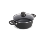 סיר AMT Gastroguss איכותי ומחוזק, בעל גודל משפחתי נוח וציפוי Lotan® נון-סטיק לבישול בריא.