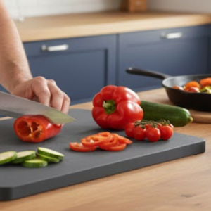 משטח חיתוך ידידותי לסכינים, שומר על חדות הלהב ועמיד בשימוש אינטנסיבי במסעדות.