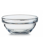 קערית הגשה אישית מזכוכית מחוסמת, מתאימה להגשת מרקים, סלטים וקינוחים אישיים.