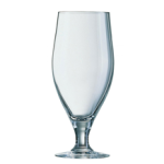 כוס בירה עם רגל, זכוכית מחוסמת של "ארוקוק", עיצוב פילזנר קלאסי.