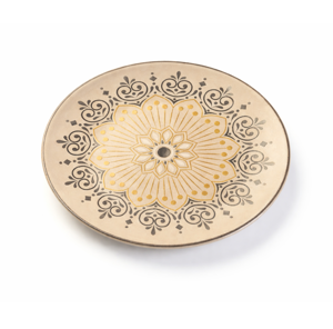 הנה 4 אפשרויות לטקסט אלטרנטיבי (Alt Text) הנגזרות מהתיאור ומדגישות את ייעוד הכלי: מגש הגשה אובלי 36 ס"מ דגם Cartagena מסדרת RAK Argila בעיצוב חמר טבעי