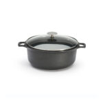 סיר אינדוקציה 24 ס"מ Choc Extreme עם מכסה זכוכית.