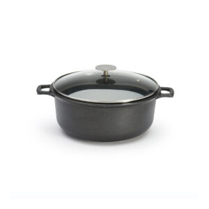 סיר אינדוקציה 24 ס"מ Choc Extreme עם מכסה זכוכית.