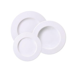 צלחת מנה עיקרית פורצלן מסדרת Tramontina MESH במבט עילי