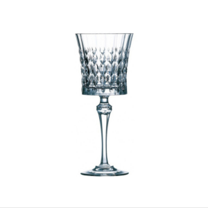 מבט מקרוב על עיטורי היהלום של כוס יין Chef & Sommelier מקט l9744.