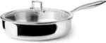 Ibili Triply Natural Cooking Deep Frying Pan 28cm with Lid