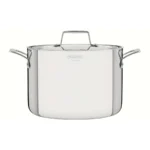 מבט חזיתי על סיר Grano מפלדת אל-חלד איכותית המיוצר בברזיל.