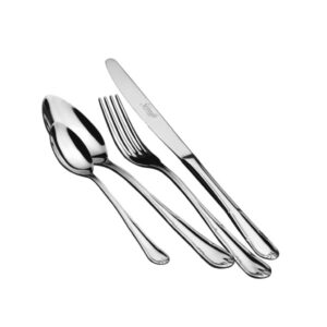 סט סכו"ם קלאסי 24 חלקים Salvinelli דגם Export על רקע לבן.